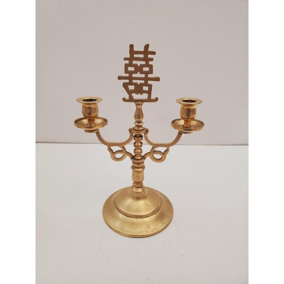 Vintage candelabra candle holders/ 3 arm candelabras/ candelabra perfect for - Picture 2 of 9